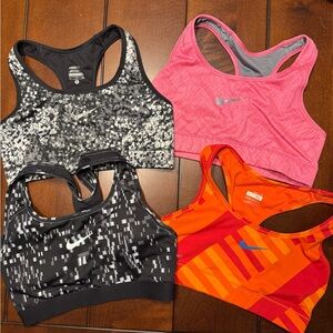 Nike Women's Sports Bra Set - Black, Pink, Orange